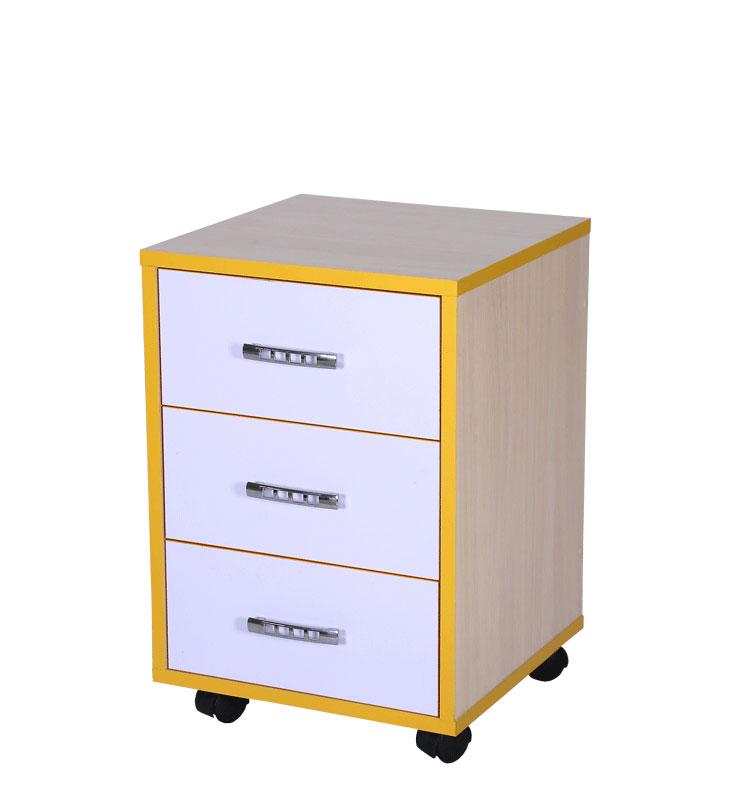 Тумба учителя, з 3ма шухлядами,мобільна, для обладнання навчальних приміщень, з ламінованої ДСП, (ТОВ ‘’АЛМАНТ’’), 400х400х590 мм.